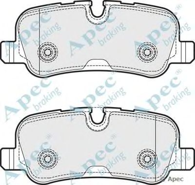 APEC BRAKING pad1733 -  Комплект тормозных колодок, дисковый тормоз